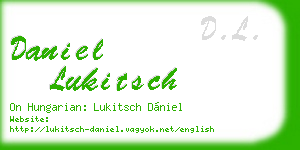 daniel lukitsch business card